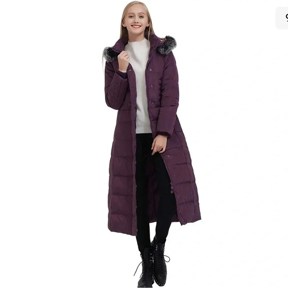 ! Ilishop Women's Thickened Maxi Down Jacket Hooded Long Down Jacket XL - Picture 1 of 1